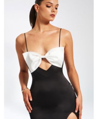  Eleanor Bow Satin Gown