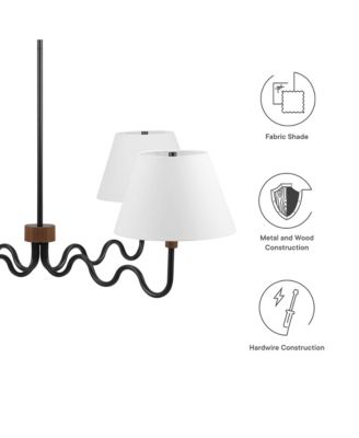 Sunlit Squiggle 4-Arm Pendant Light