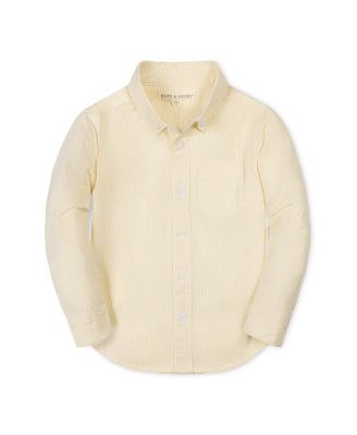 Hope & Henry Boys' Organic Long Sleeve Seersucker Shirt - Little Kid