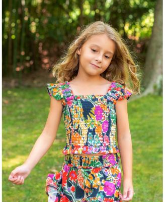  Girls' Kayla Smocked Top and Skirt Set - Little Kid, Big Kid