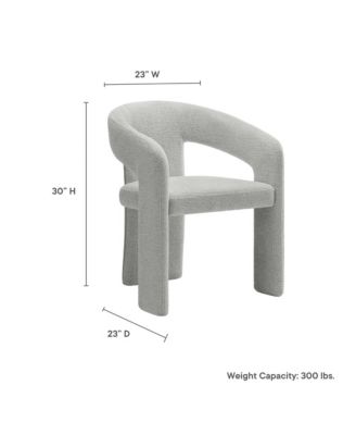 Oslo Barrel Fabric Upholstered Dining Accent Chair