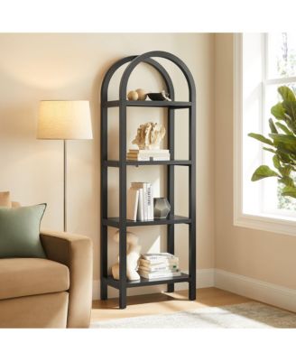  Vexley 72 Inch Tall Narrow Arched Bookshelf