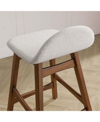  Juno Wood Counter Stool, Set of 2