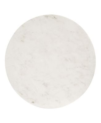 Viva Round White Marble Side Table
