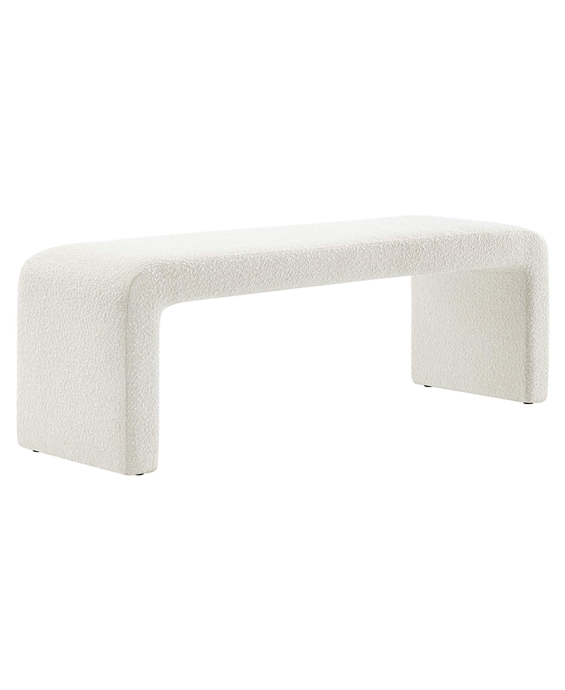 Modway Simba Boucle Fabric Waterfall Long Bench