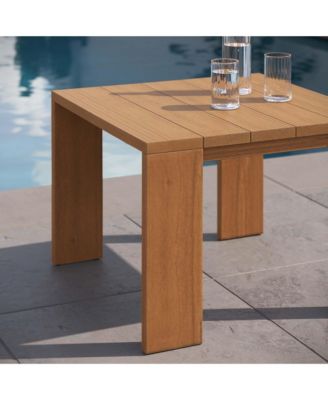 Tahoe Outdoor Patio Acacia Wood Side Table