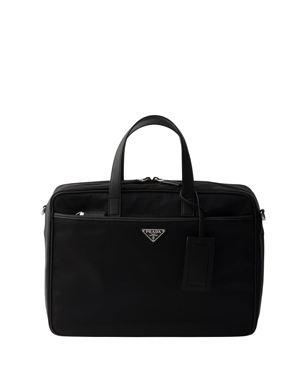 Prada Re-Nylon And Saffiano Leather Work Bag