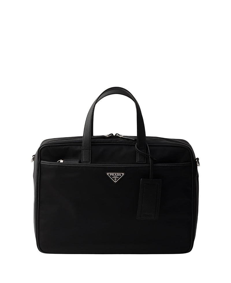 Prada Re-Nylon And Saffiano Leather Work Bag
