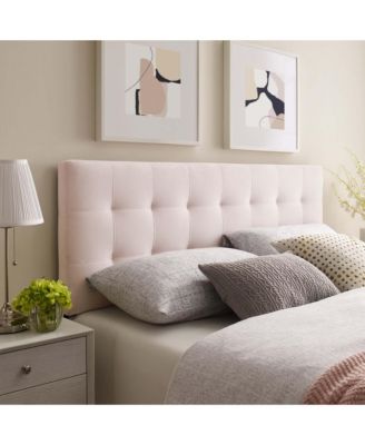 Lily Biscuit Tufted Performance Velvet Headboard, Full