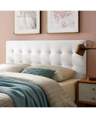 Lily Biscuit Tufted Performance Velvet Headboard, Full