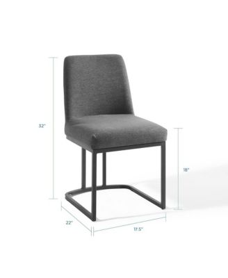  Amplify Sled Base Upholstered Fabric Dining Side Chair