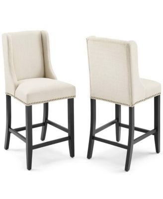  Baron Upholstered Fabric Counter Stool, Set of 2