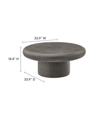 Argos Indoor - Outdoor Patio Concrete Round Coffee Table