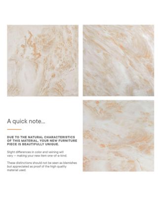 Valen Square Indoor - Outdoor Patio Arched Concrete Side Table