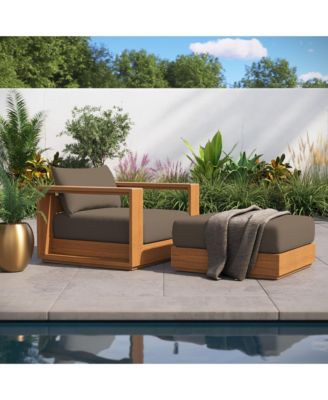 Tahoe Outdoor Patio Powder-Coated Aluminum Armchair, Set of 2