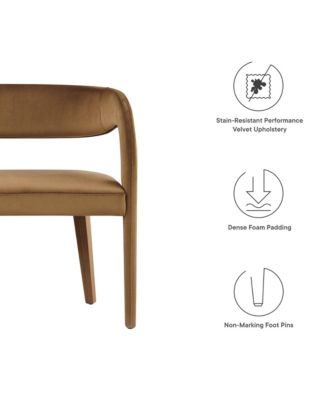  Pinnacle Performance Velvet Accent Bench