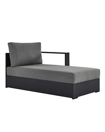 Tahoe Outdoor Patio Powder-Coated Aluminum Modular Right-Facing Chaise Lounge