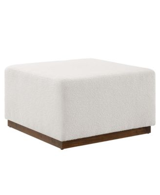  Tilden Large 28" Square Boucle Upholstered Ottoman