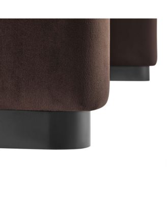 Koda Performance Velvet Waterfall Ottoman