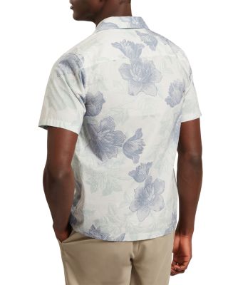 Cesiro Short Sleeve Botanical Floral Print Shirt