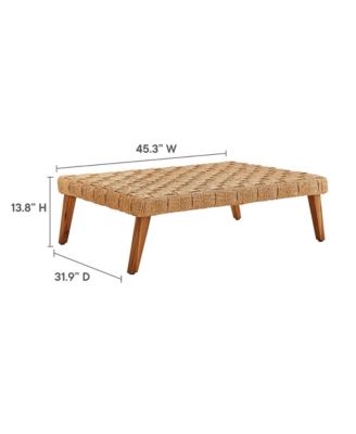 Thames Outdoor Patio Wicker Outdoor Patio Rattan Coffee Table