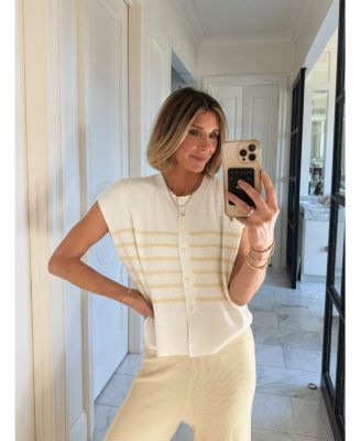 Spl X CJ Stripe Cardigan Sweater 