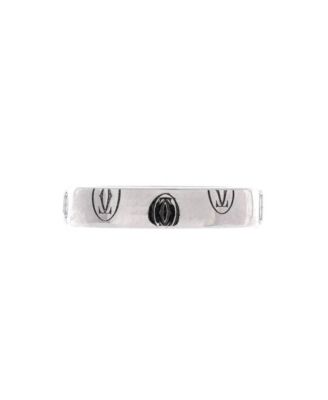  4mm Logo de Cartier Band Ring 18K White Gold