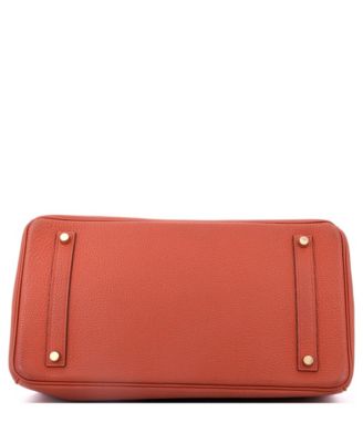 Birkin 35 Handbag Brown Togo with Gold Hardware