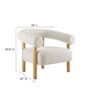 Sable Upholstered Fabric Armchair