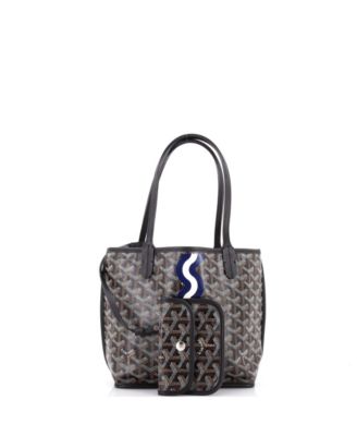 Mini Anjou Reversible Tote Printed Coated Canvas