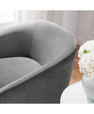 Series Performance Velvet Fabric Swivel Chair