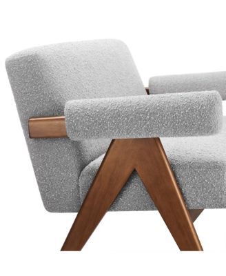 Lyra Boucle Fabric Loveseat