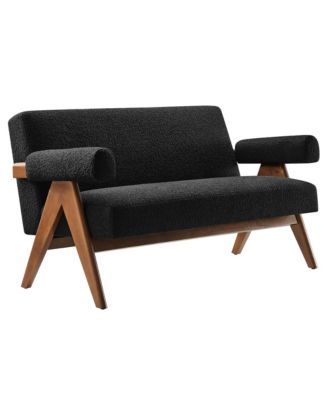 Lyra Boucle Fabric Loveseat