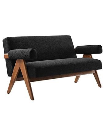 Lyra Boucle Fabric Loveseat