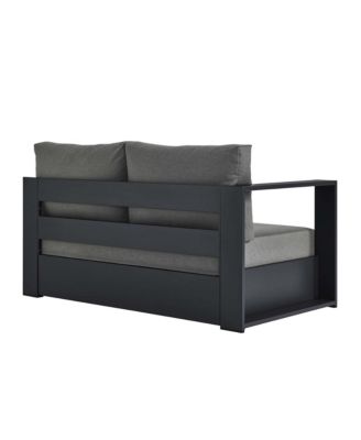 Tahoe Outdoor Patio Powder-Coated Aluminum Modular Left-Facing Loveseat