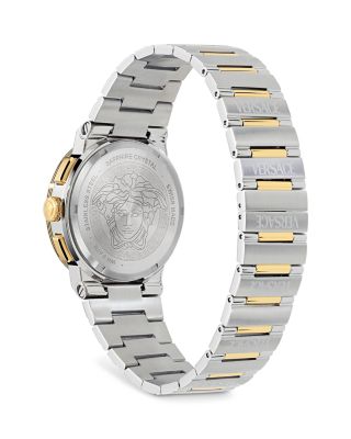 Greca Logo Chronograph Bracelet Watch, 40mm