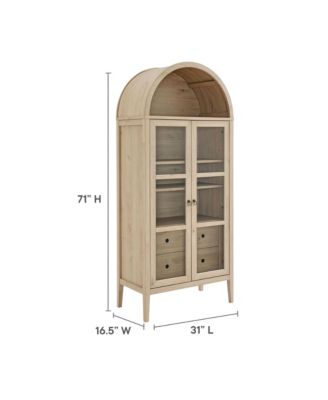 Nolan Tall Arched Storage Display Cabinet
