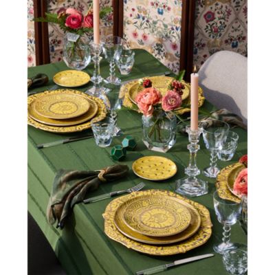 Fortuny Orsini Yellow Dessert Plate, Set of 4