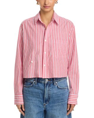 Cropped Button Front Shirt 