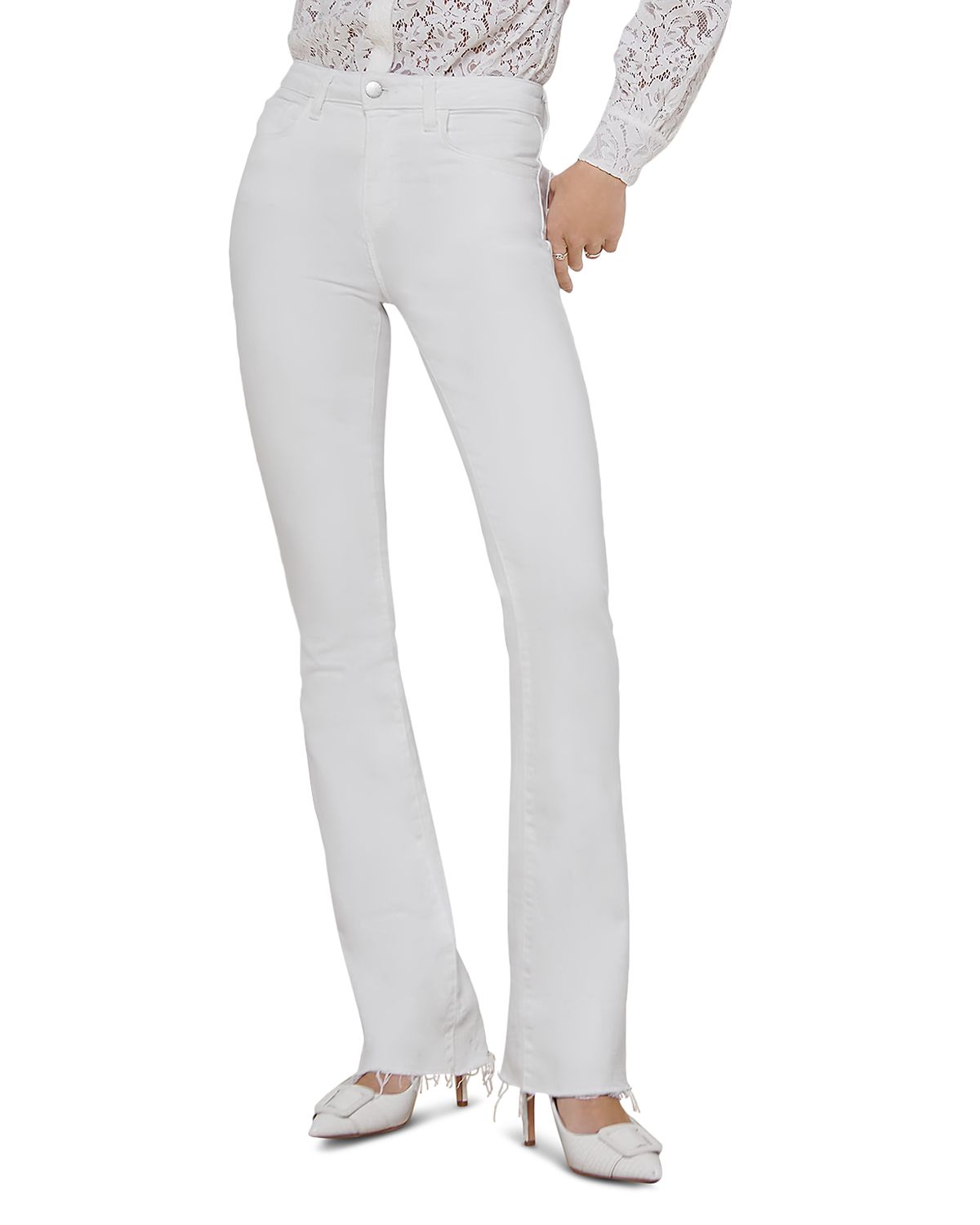 L'Agence Ruth High Rise Straight Jeans