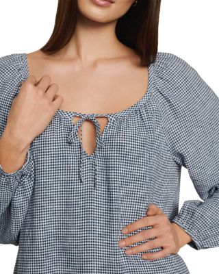 Check Print Short Dress