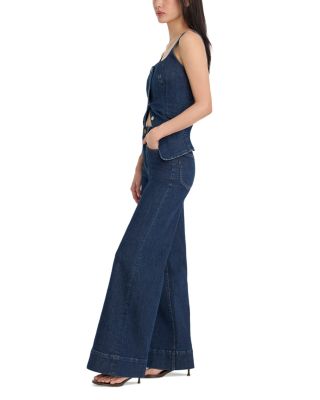 Good Waist High Rise Palazzo Jeans in Indigo1169
