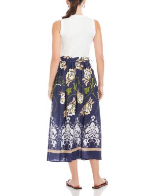 Seline Contrast Midi Dress