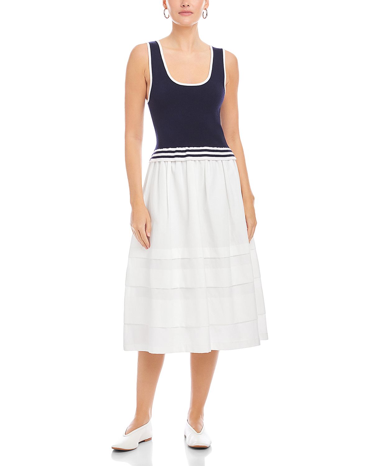 Fifteen Twenty Thea Contrast Midi Dress