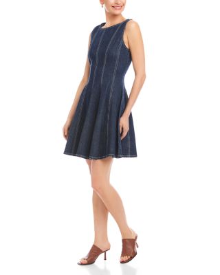 Darla Contrast Stitch Denim Dress