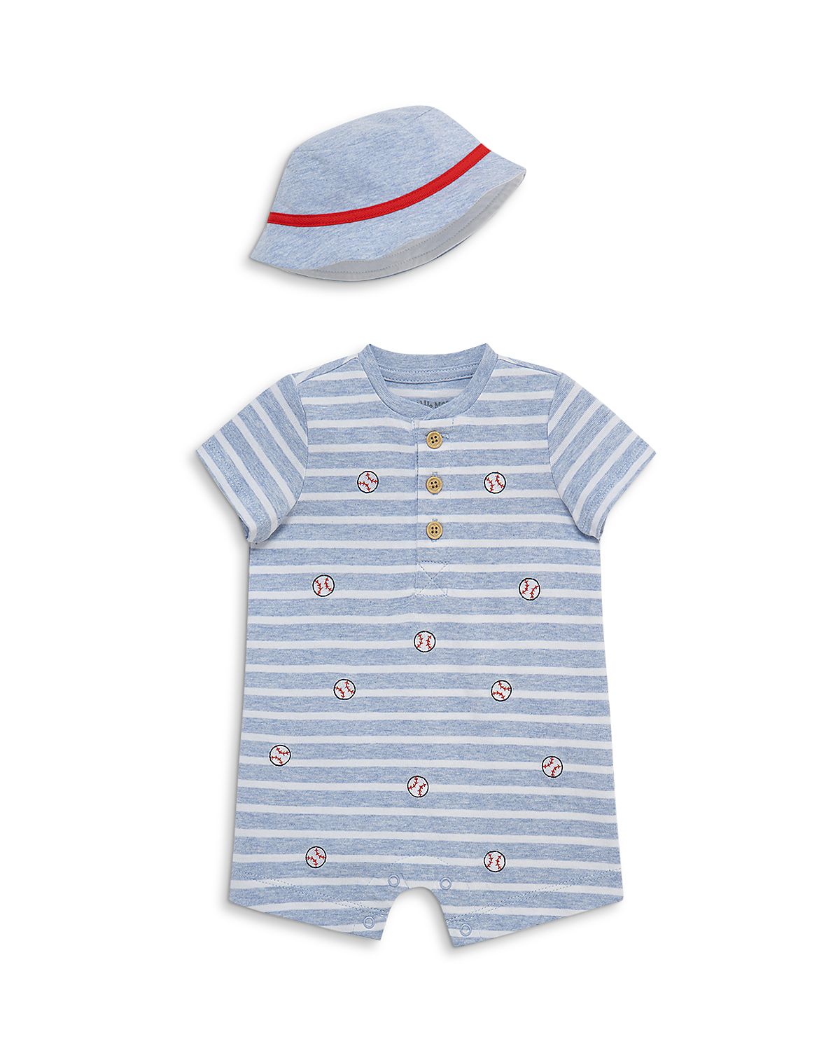 Little Me Boys' Baseball Romper & Hat Set - Baby