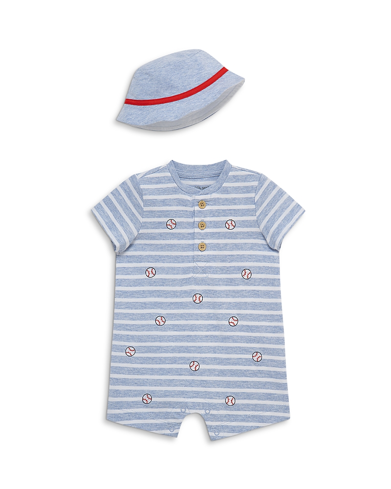 Little Me Boys' Baseball Romper & Hat Set - Baby