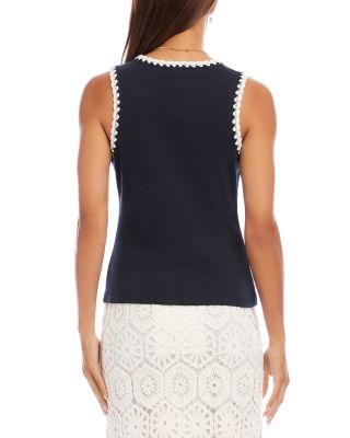 Edge Stitch Contrast Tank