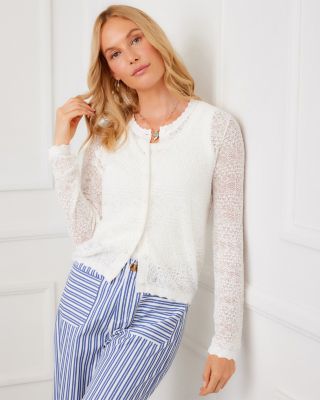 Pointelle Cardigan