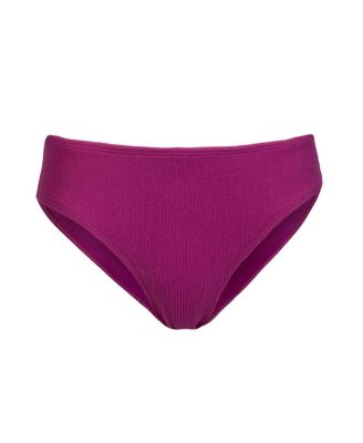 Classic Midrise Textured Bikini Bottom with Full Coverage